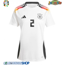 Maglie da calcio Germania Antonio Rudiger #2 Prima Maglia Femminile Europei 2024 Manica Corta